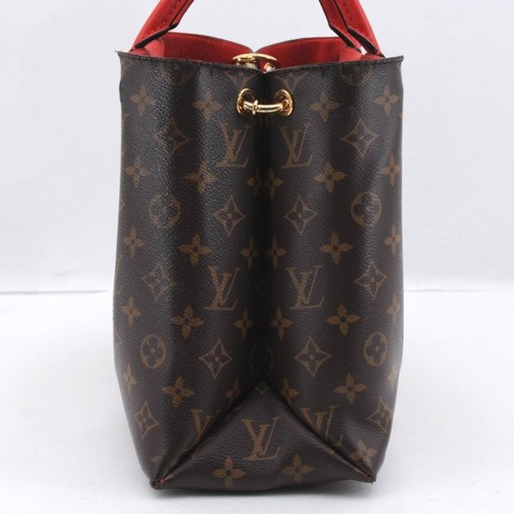 Monogram Flower Coquelicot 2Way Hand Bag Red - Picture 3 of 9